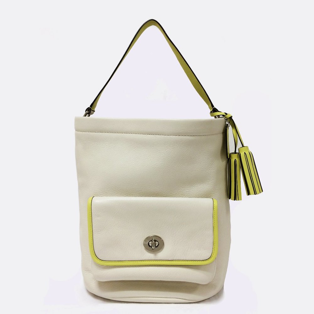 COACH 22407 Legacy Archival White Bucket Bag